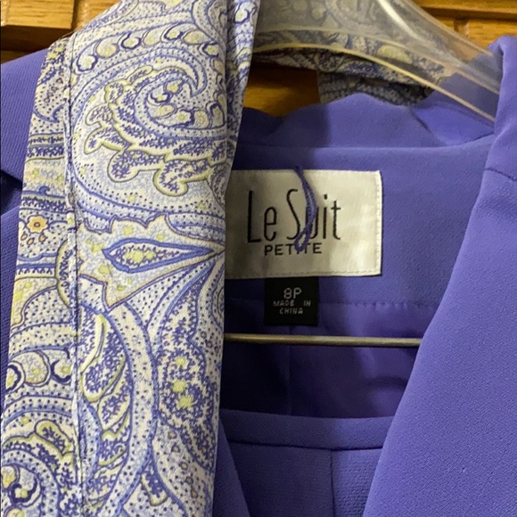 💜 Beautiful Pastel Purple Le Suit 💜 - Picture 3 of 6